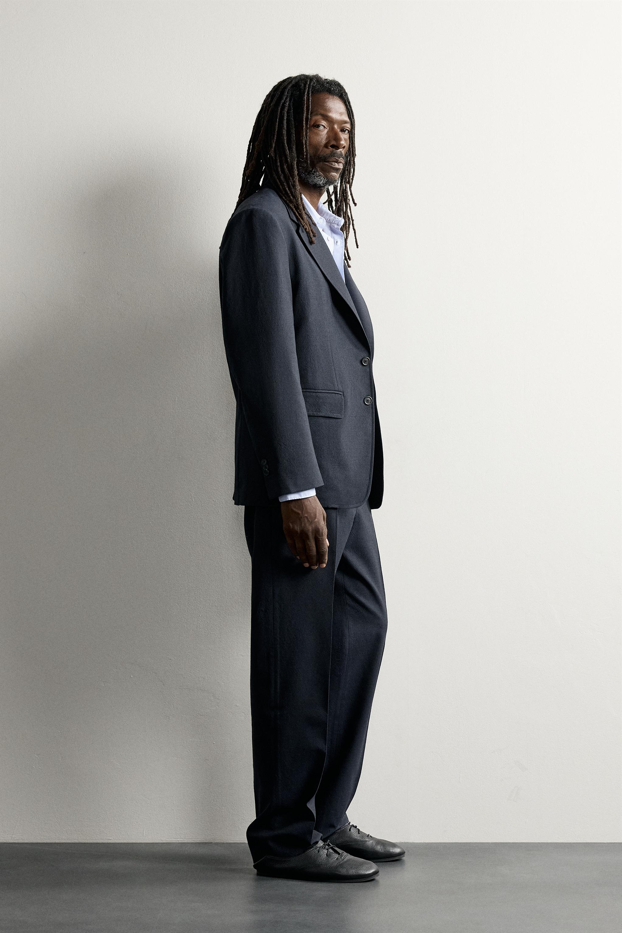 AARON LEVINE X ZARA 100% WOOL SUIT TROUSERS